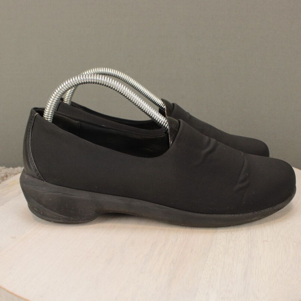 Abeo Smart 3450 Womens 8.5 Black Slip On Comfort Shoes